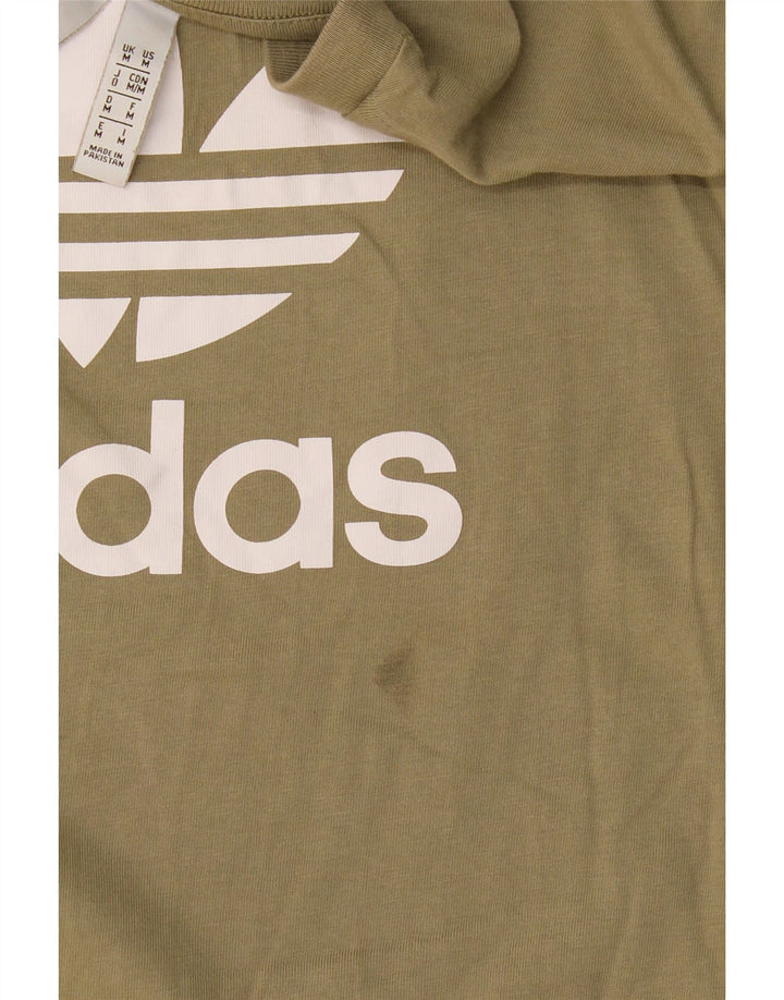 Tricou grafic pentru bărbați Adidas Top Mediu Kaki Bumbac