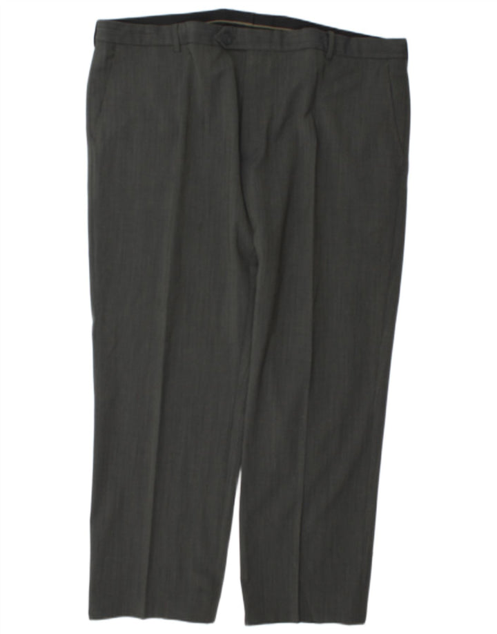 Marks & Spencer Pantaloni drepți pentru bărbați L44 L30 Poliester gri
