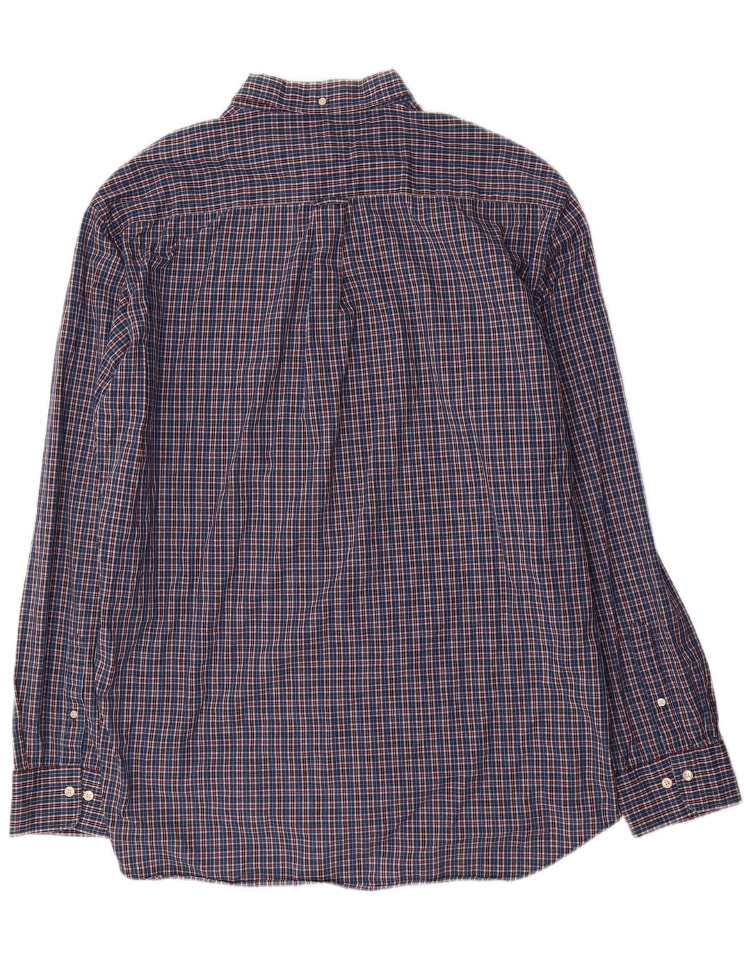 Cămașă Gant pentru bărbați cu tăiere obișnuită Mărimea 47/48 3XL Bumbac cu check albastru