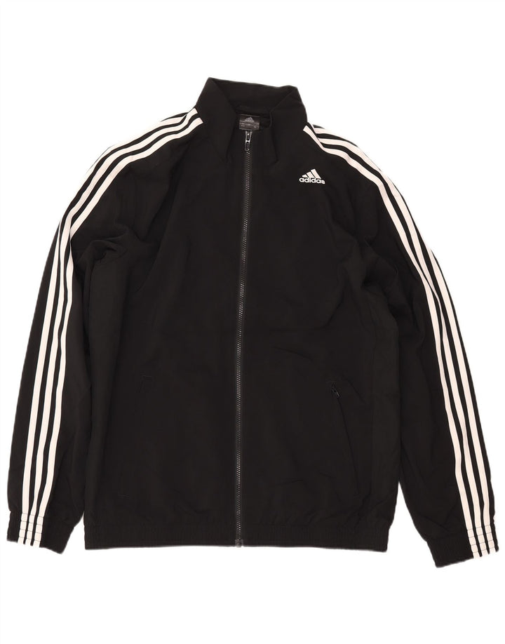 Adidas Mens Climalite Trening Top Jacket UK 42/44 Large Black Polyester