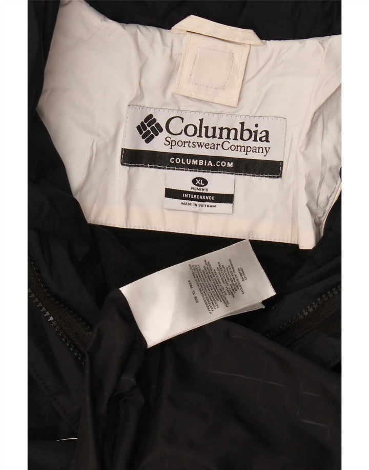 Jachetă Columbia pentru femei Interchange Windbreaker UK 18 XL Negru Colorblock