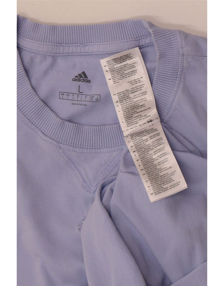 Tricou pentru bărbați Adidas Top mare violet din bumbac