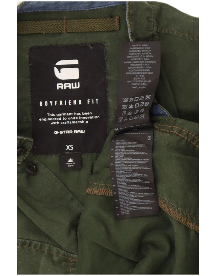 Cămașă G-STAR Boyfriend Fit XS Bumbac verde