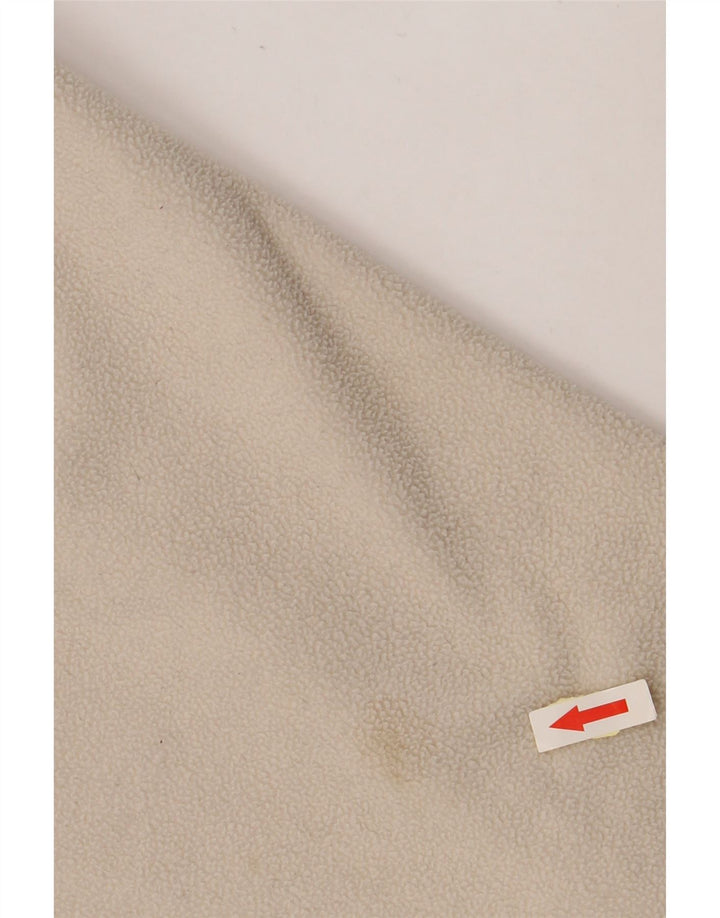 Pulover pentru bărbați KAPPA, cu fermoar și gât, din lână, mare, din poliester alb