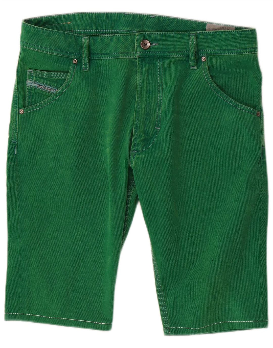 DIESEL Pantaloni Scurt Denim Băieți 15-16 Ani W32 Bumbac Verde