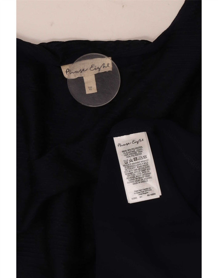 Bluză asimetrică Phase Eight pentru femei cu mâneci 3/4, Marea Britanie 12 Medium, bleumarin