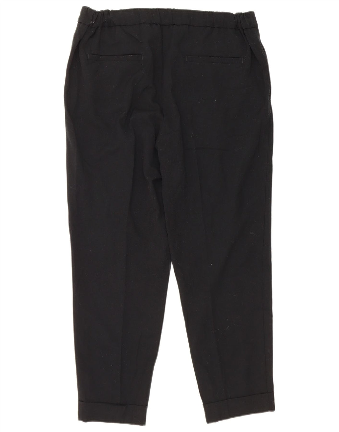 Pantaloni tăiați pentru femei Marks & Spencer UK 12 Medium L30 L25 Negru