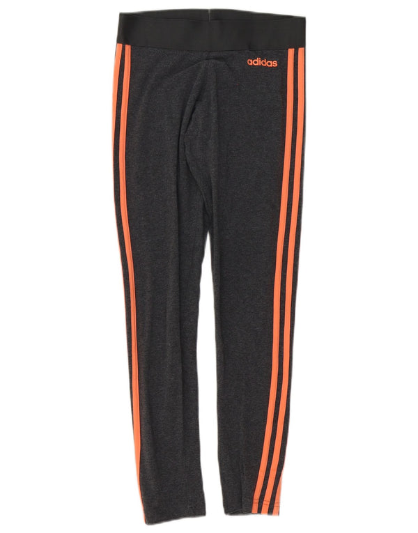 Leggings pentru femei Adidas UK 4/6 XS bumbac gri