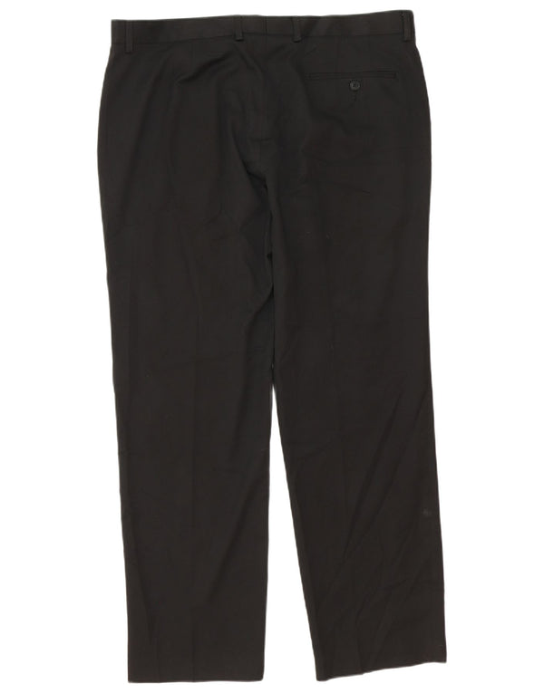 Pantaloni pentru bărbați Marks & Spencer Tapered W38 L31 Negri, Poliester, Clasic