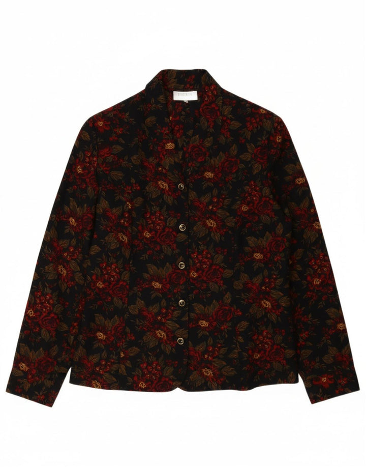 EASTEX Womens Shirt Blouse UK 12 Medium  Multicoloured Floral Polyester