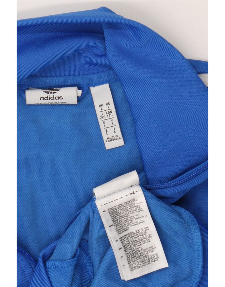Jachetă de trening pentru bărbați Adidas, mare, albastru, bumbac