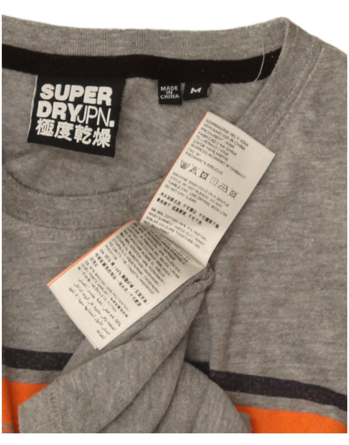 Tricou grafic pentru bărbați Superdry Top, gri mediu, bumbac color bloc
