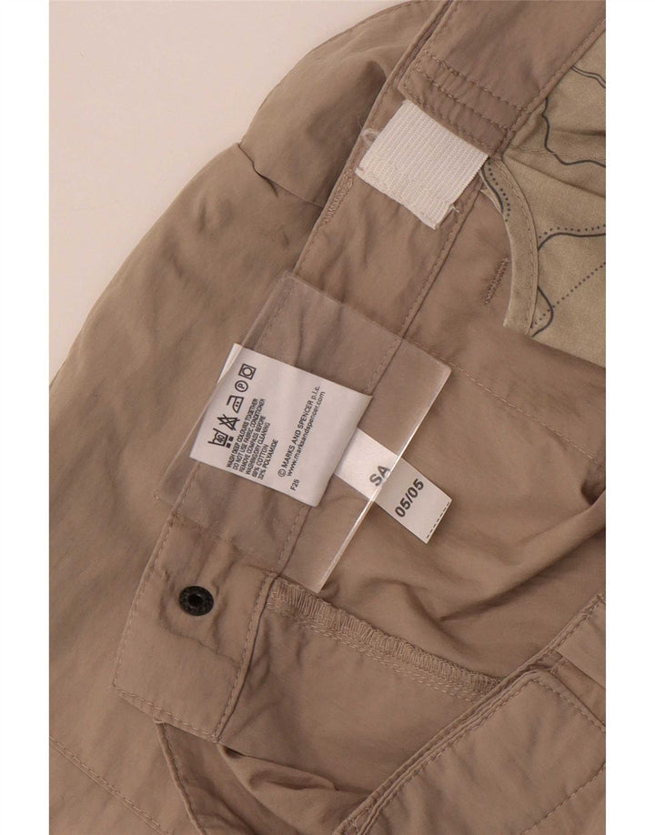 Pantaloni scurți cargo pentru bărbați Marks & Spencer W38 XL bumbac bej