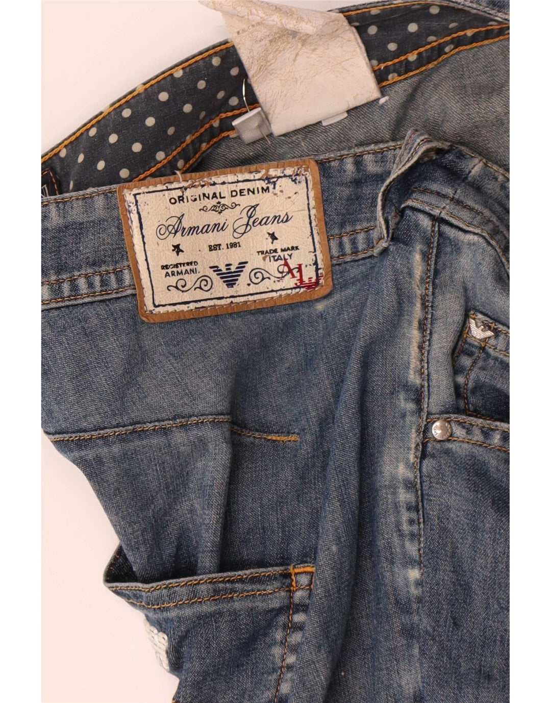 Blugi slim pentru femei Armani W32 L27 Bumbac albastru