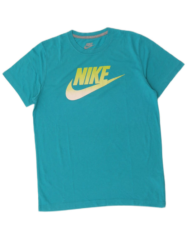 Tricou grafic pentru femei Nike Slim Fit Top UK 16 Poliester albastru mare