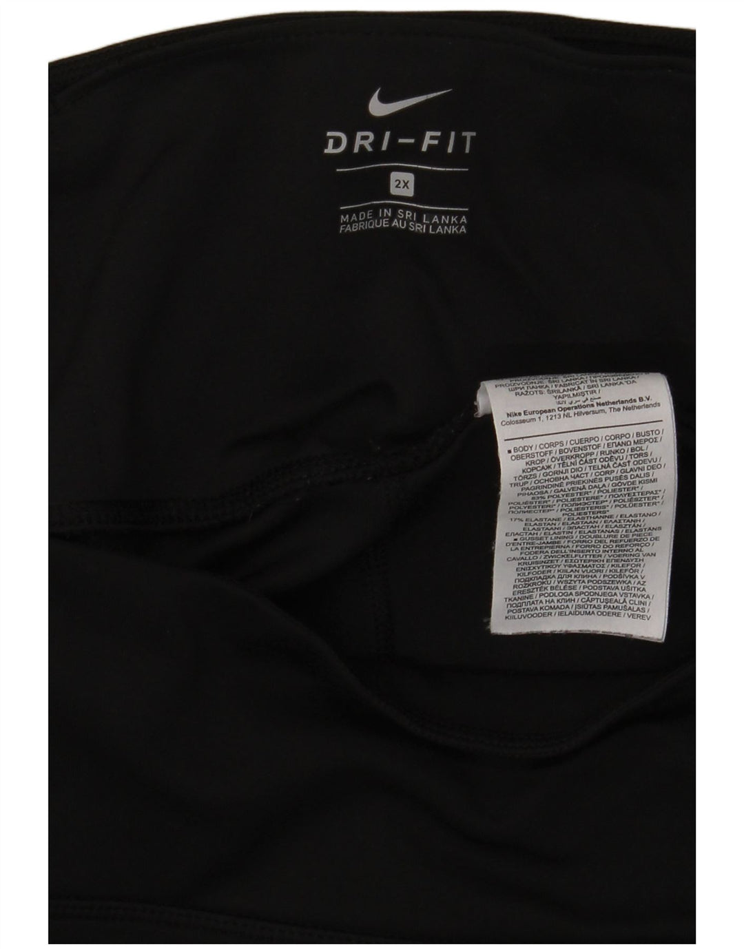 Leggings Nike Dri Fit pentru femei UK 20 2XL Poliester negru