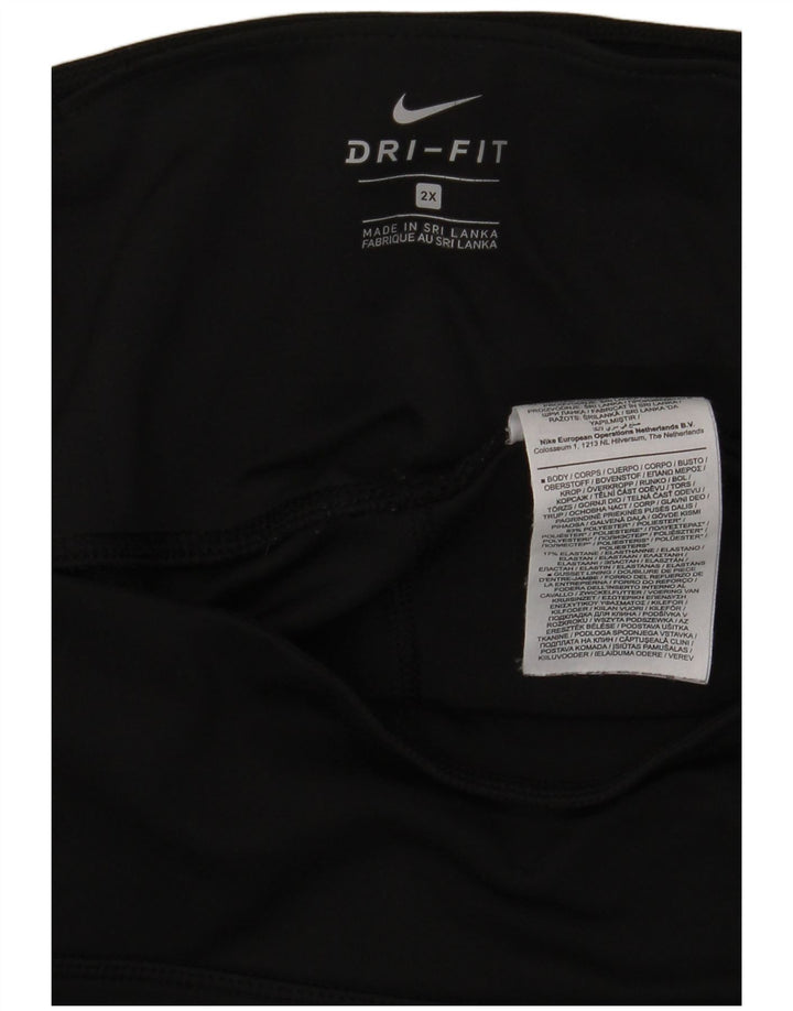 Leggings Nike Dri Fit pentru femei UK 20 2XL Poliester negru