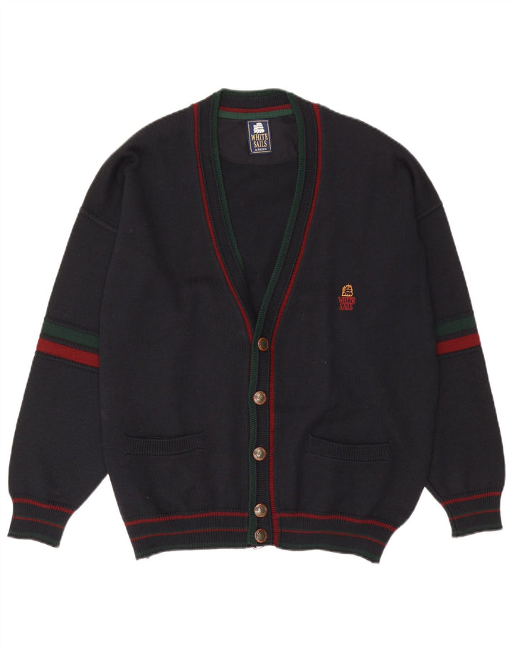 Pulover cardigan pentru bărbați White Sails, mare, bleumarin