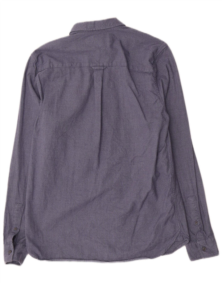 Cămașă pentru bărbați Lyle & Scott Bumbac albastru mic