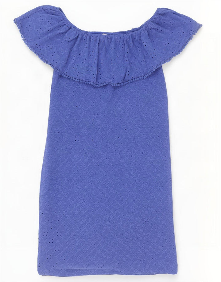 Rochie Oasis pentru femei cu umeri scoși UK 6 XS poliester albastru