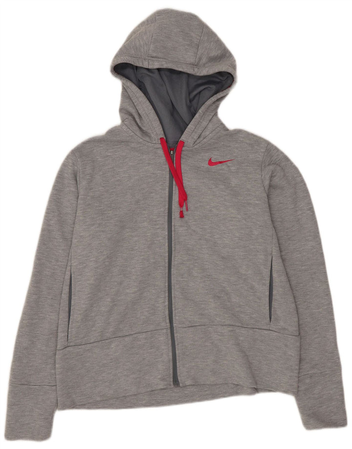 Pulover Nike pentru femei Dri Fit supradimensionat, cu fermoar, poliester, 10 UK