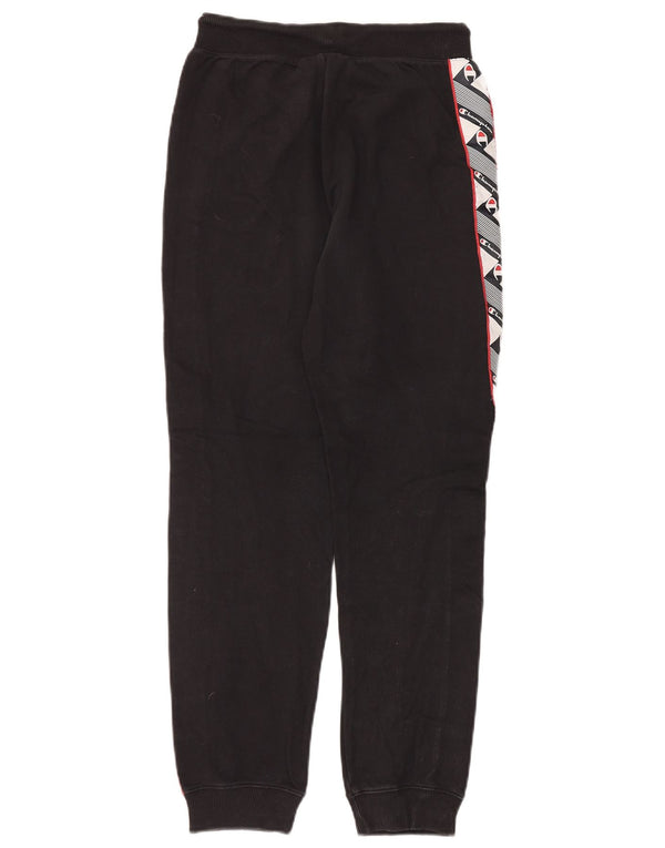 Pantaloni de trening pentru femei CHAMPION Pantaloni de jogging UK 10 Small Black Colorblock