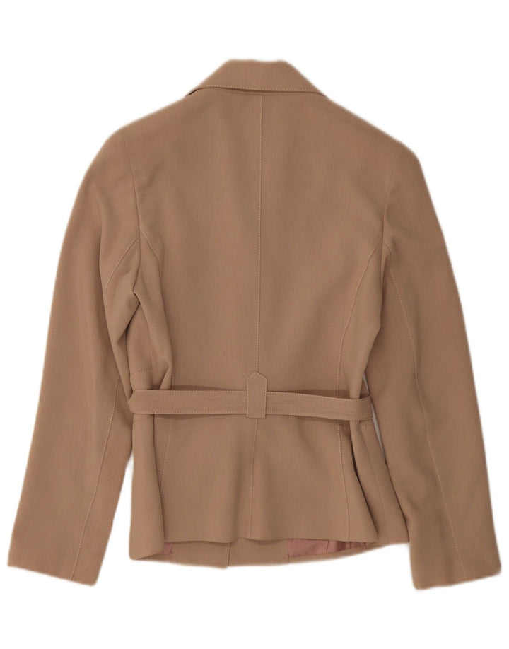 Blazer Vintage pentru femei cu 2 nasturi, UK 8, Bej mic