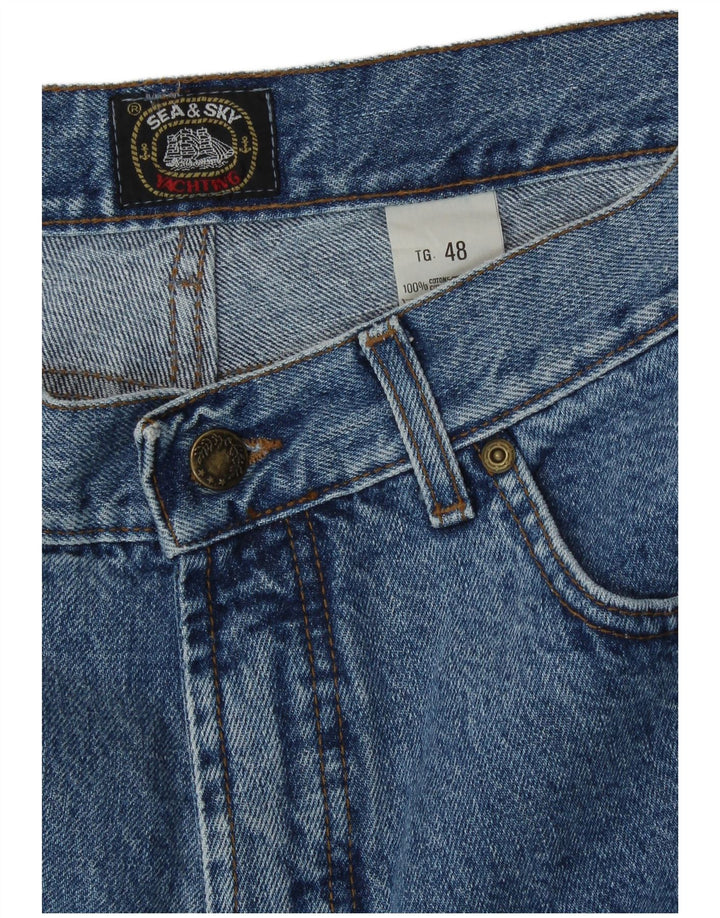 Blugi conici pentru bărbați Sea & Sky IT 48 Medium L32 L30 Bumbac albastru