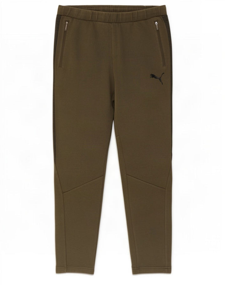 Pantaloni de trening Puma pentru bărbați, bumbac kaki mari