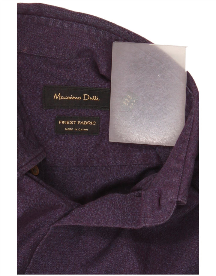 Cămașă pentru bărbați MASSIMO DUTTI Mov mare