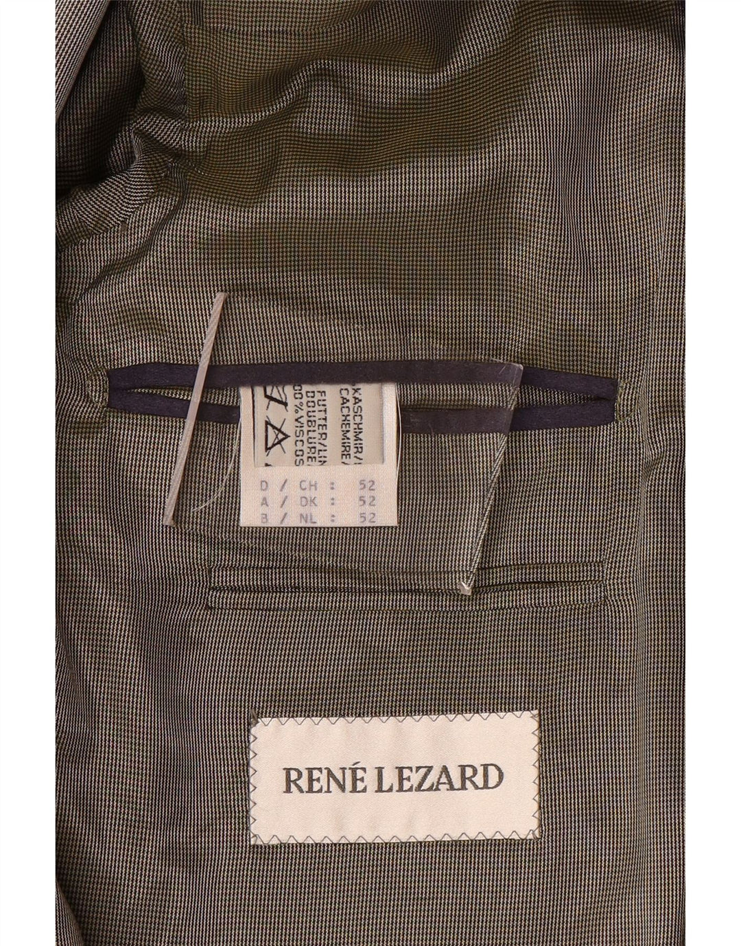 Jachetă Blazer pentru bărbați Rene Lezard, cu 2 nasturi, IT 52 XL, mov, cașmir
