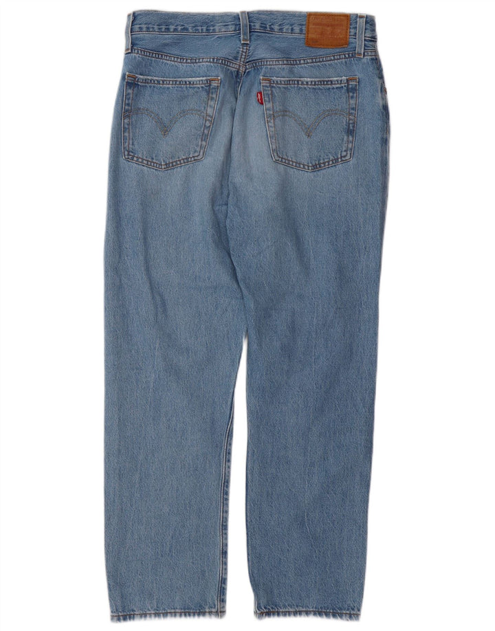 Blugi drepți distressed 501 pentru femei LEVI'S L29 L26 Bumbac albastru