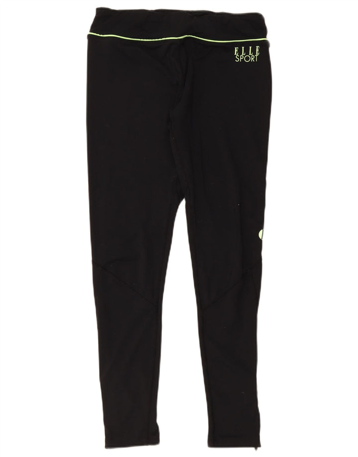 Leggings cu grafic pentru femei Elle Sport UK 14 Poliester mediu negru