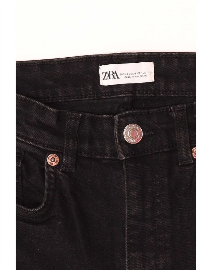 Blugi drepti pentru femei Zara EU 40 Medium W30 L26 Negri