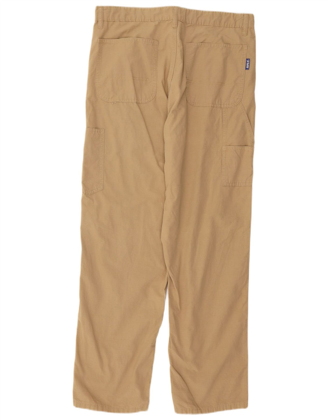 RIFLE Mens Straight Cargo Trousers IT 48 Medium W34 L30 Beige
