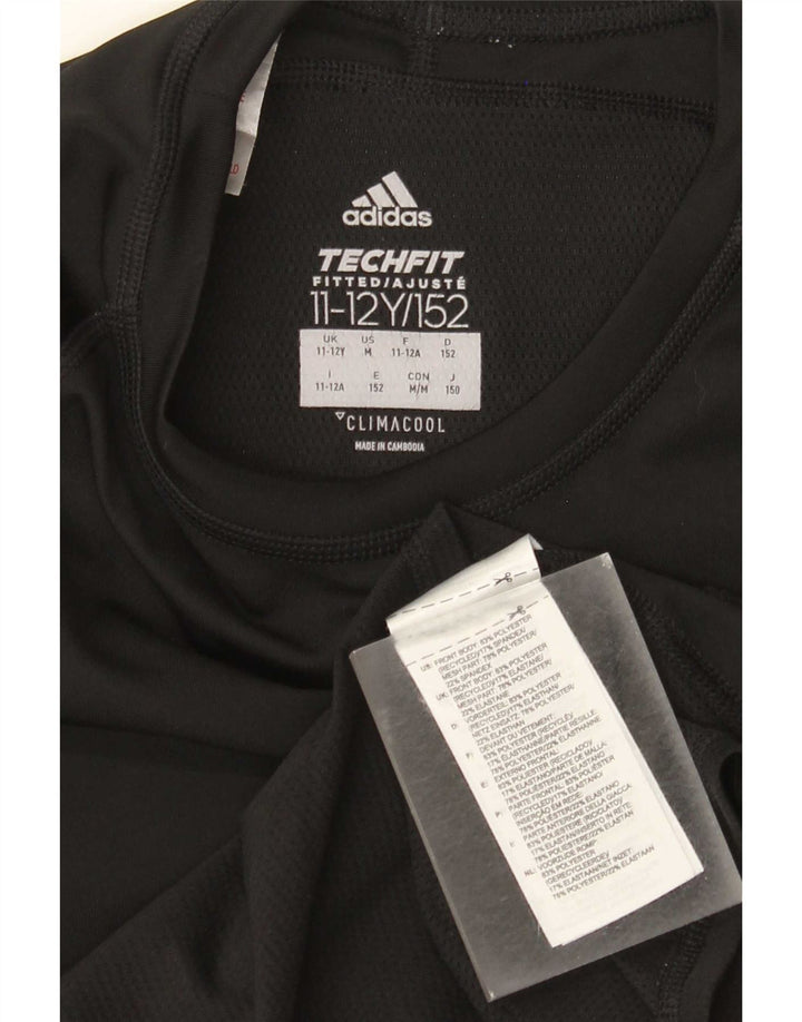 Adidas pentru băieți Climacool Top cu mânecă lungă 11-12 ani poliester negru
