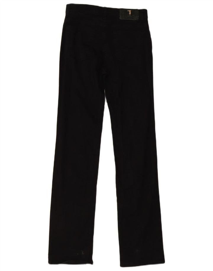 Trussardi Blugi drepte pentru bărbați W25 L32 bumbac negru