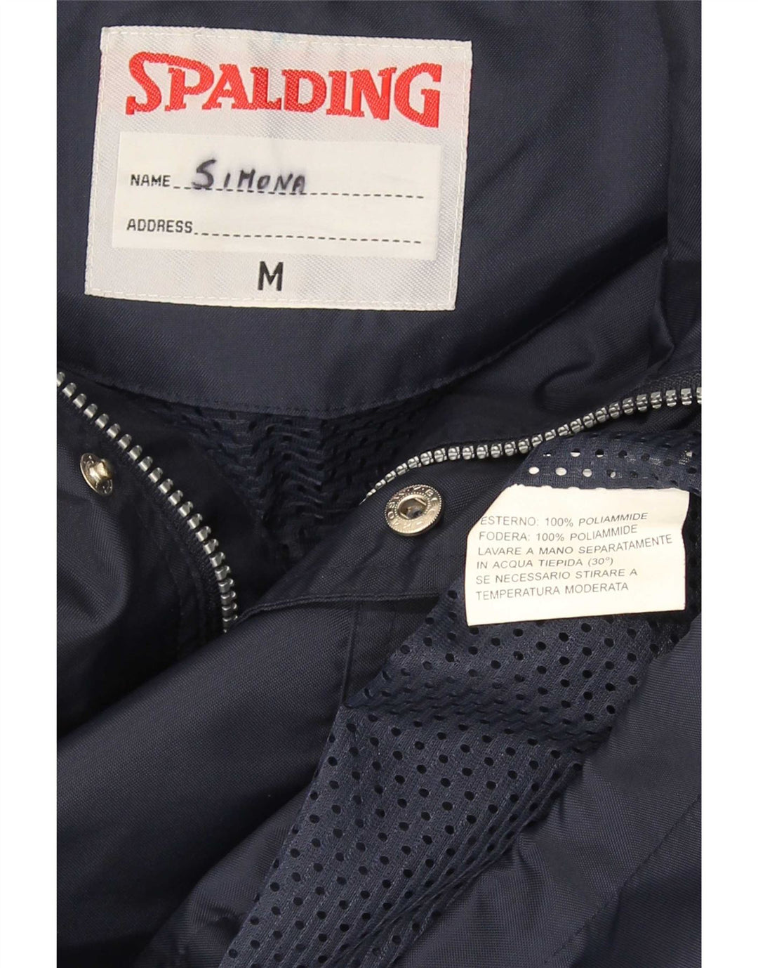 Spalding Jachetă de ploaie cu glugă pentru bărbați UK 38 Medium Bleumarin Poliamidă