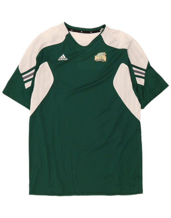 Tricou Adidas Mason pentru bărbați Top mare, verde, poliester color bloc