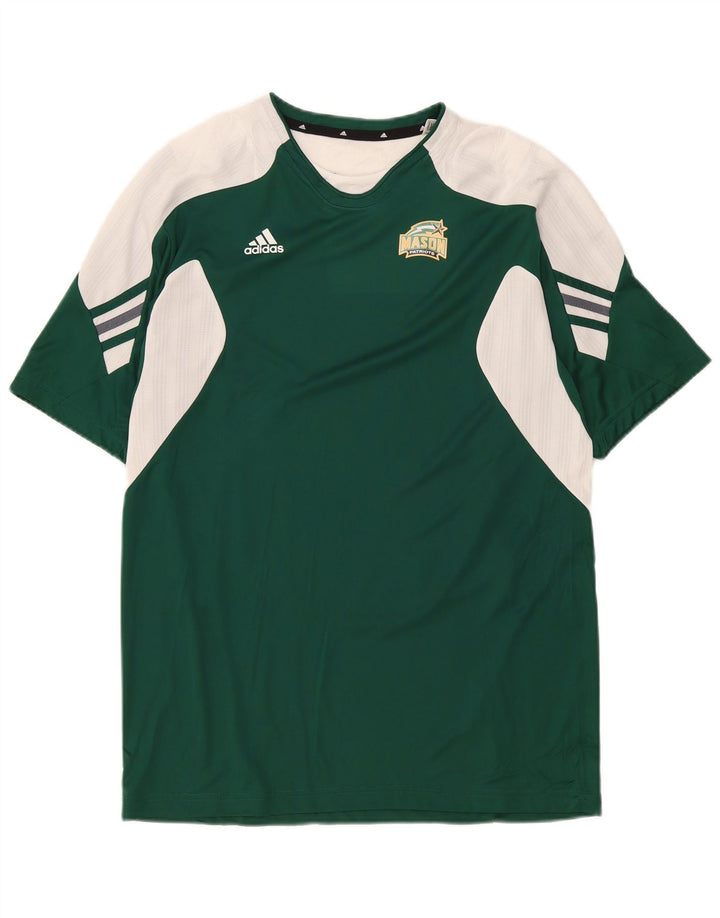 Tricou Adidas Mason pentru bărbați Top mare, verde, poliester color bloc