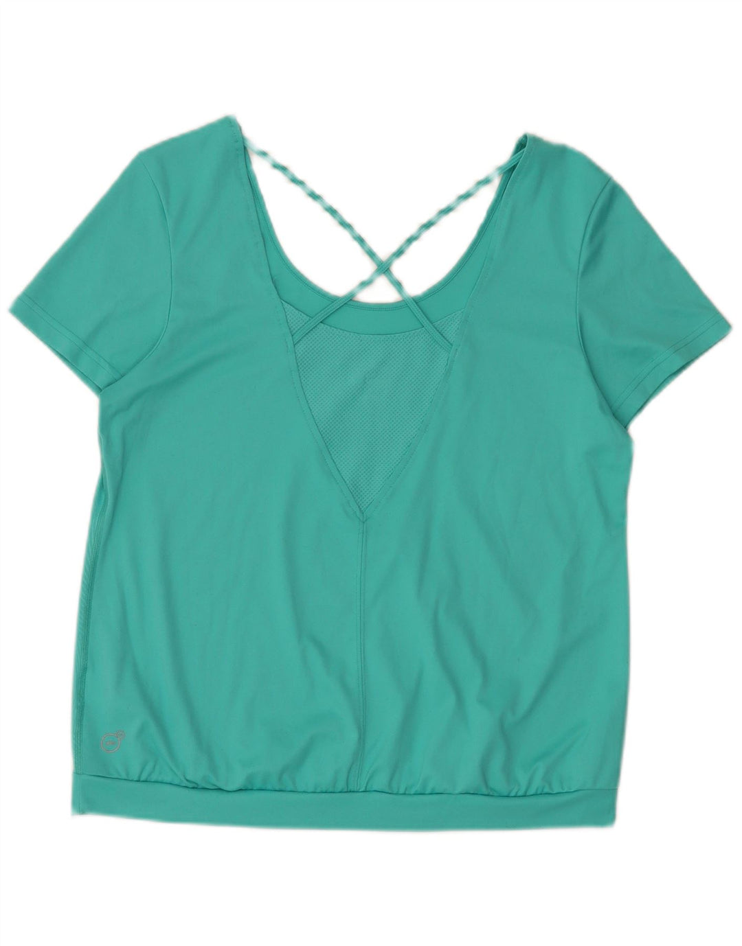 Puma Tricou Femei Top UK 16 Large Turcoaz Geometric Poliester