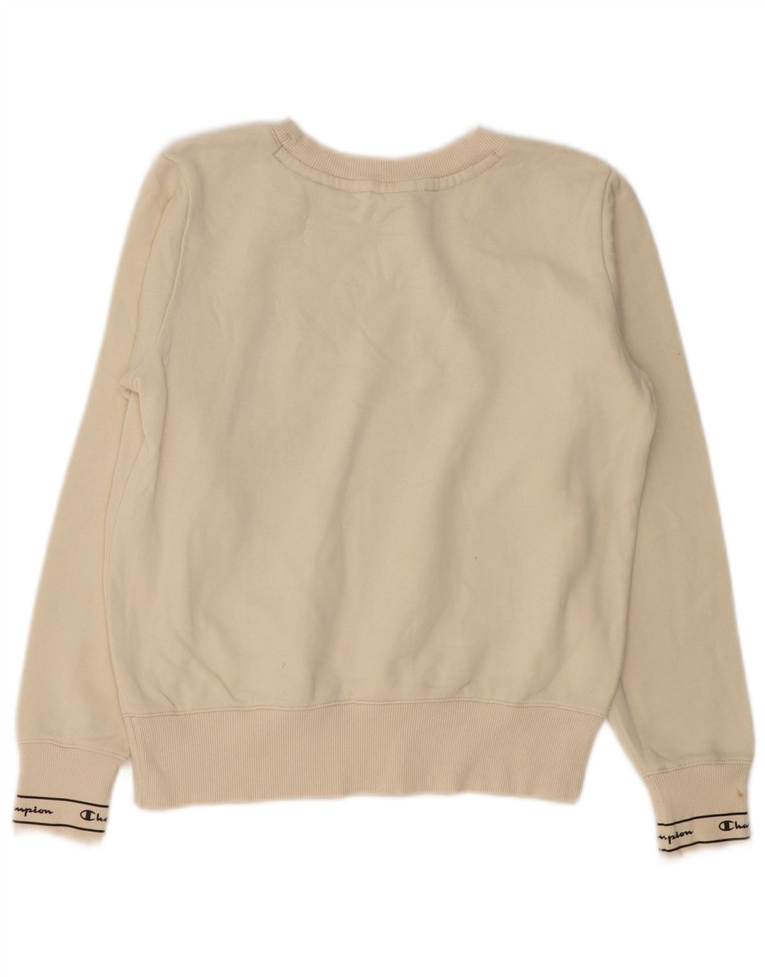Pulover supradimensionat cu grafic pentru femei Champion UK 10 Small Off White