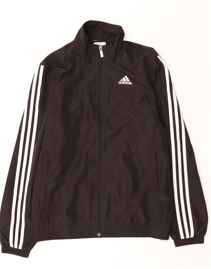 Trening pentru bărbați Adidas Top Jachetă Mic Negru Poliester