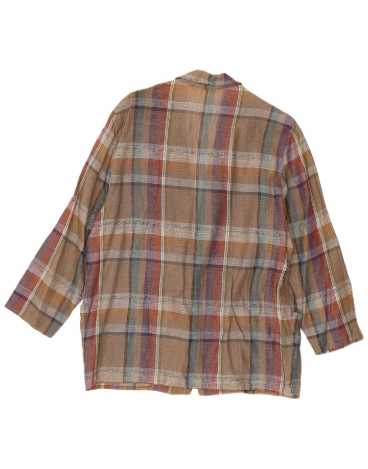 MARZOTTO Jachetă Blazer pentru femei cu 1 nasture UK 16, mare, multicoloră