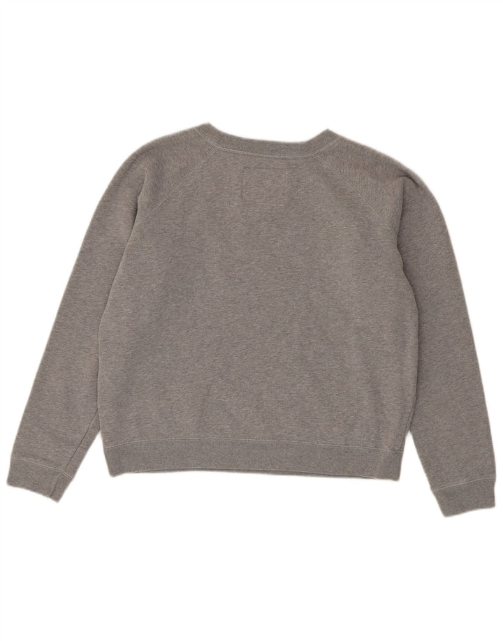 Jack Wills Pulover supradimensionat pentru femei UK 10 Bumbac gri mic