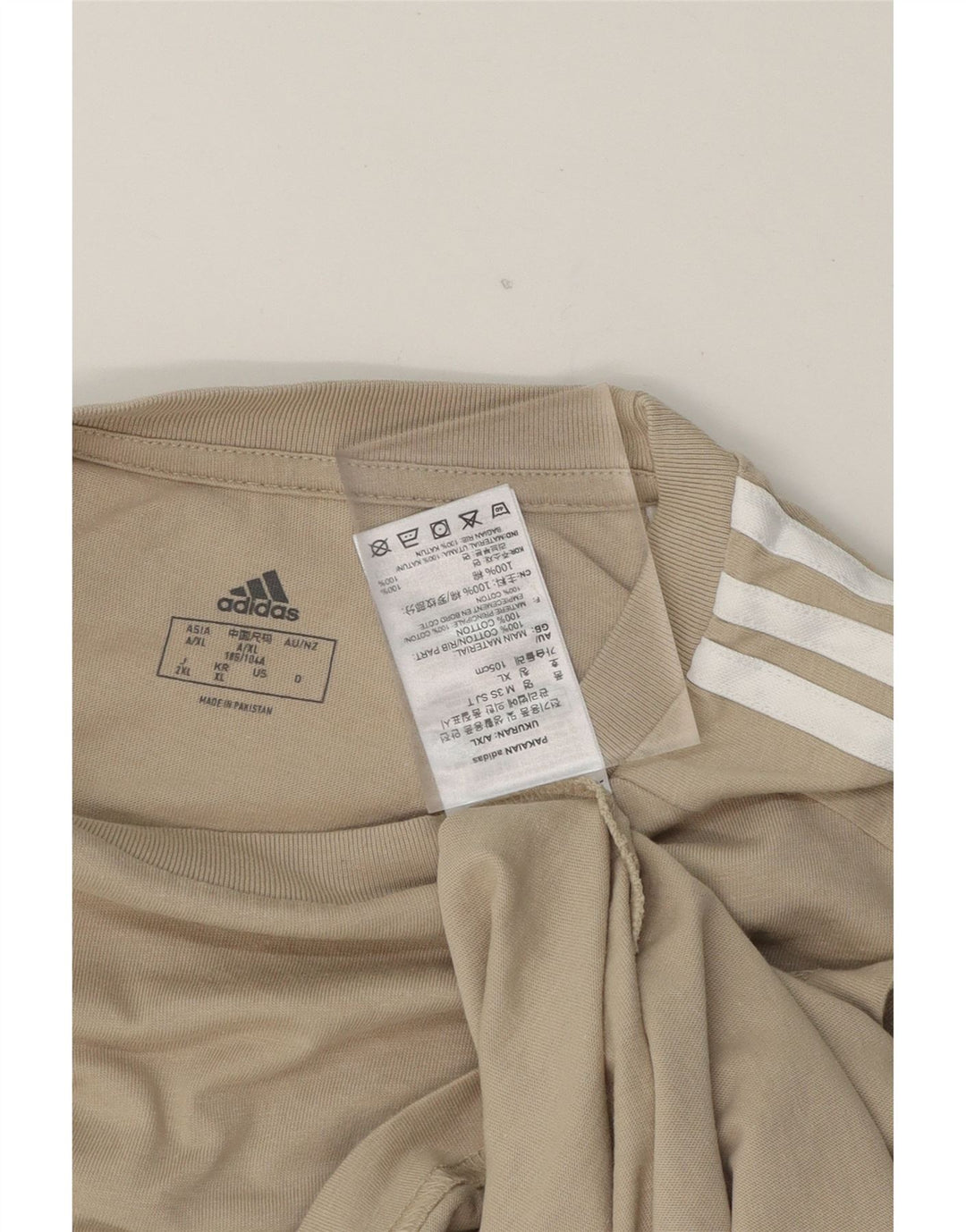 ADIDAS Mens T-Shirt Top XL Grey Cotton Vintage Adidas and Second-Hand Adidas from Messina Hembry 