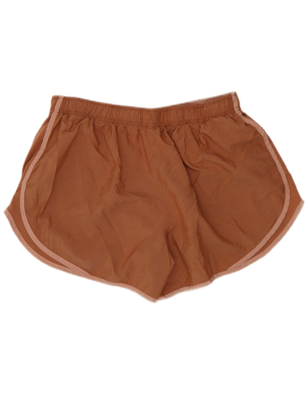 Pantaloni scurti sport NIKE Dri Fit pentru femei UK 18 XL Maro Poliester