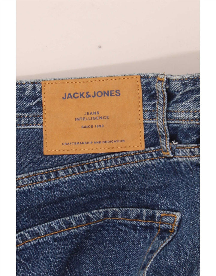 Blugi drepți pentru bărbați Jack & Jones W32 L32 Bumbac albastru