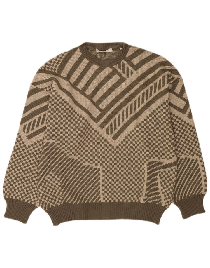 Gianfranco Ottaviani Pulover pentru bărbați cu gât crew IT 50 Medium Khaki