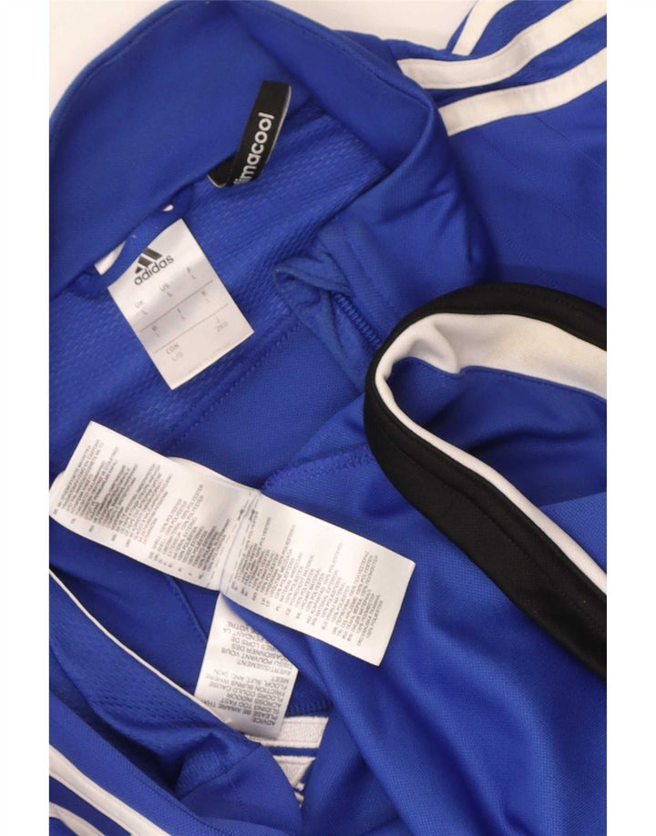 Jachetă de top pentru trening Climacool pentru bărbați Adidas, mare, albastru, poliester color bloc
